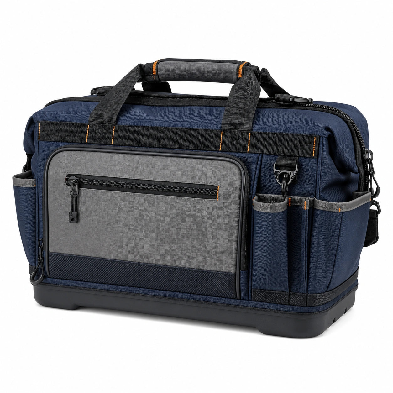 Werkzeugtasche mit verstärktem Boden, Blau/Grau