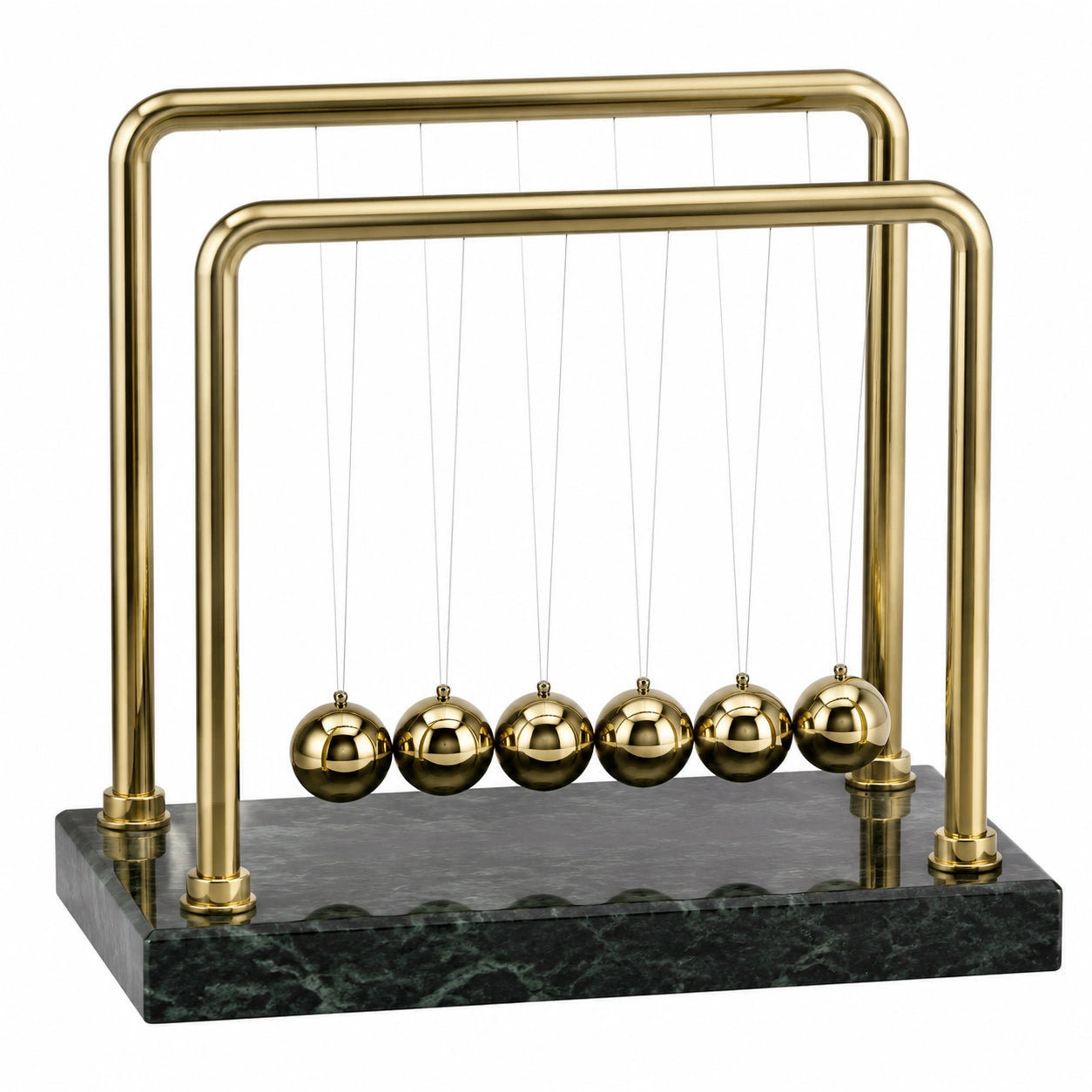 Newtons Wiege Gold mit 7 Kugeln