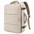 Beiger Rucksack mit Laptopfach und Ergonomischen Trägern