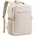 Beiger Rucksack mit Laptopfach, Wasserdicht