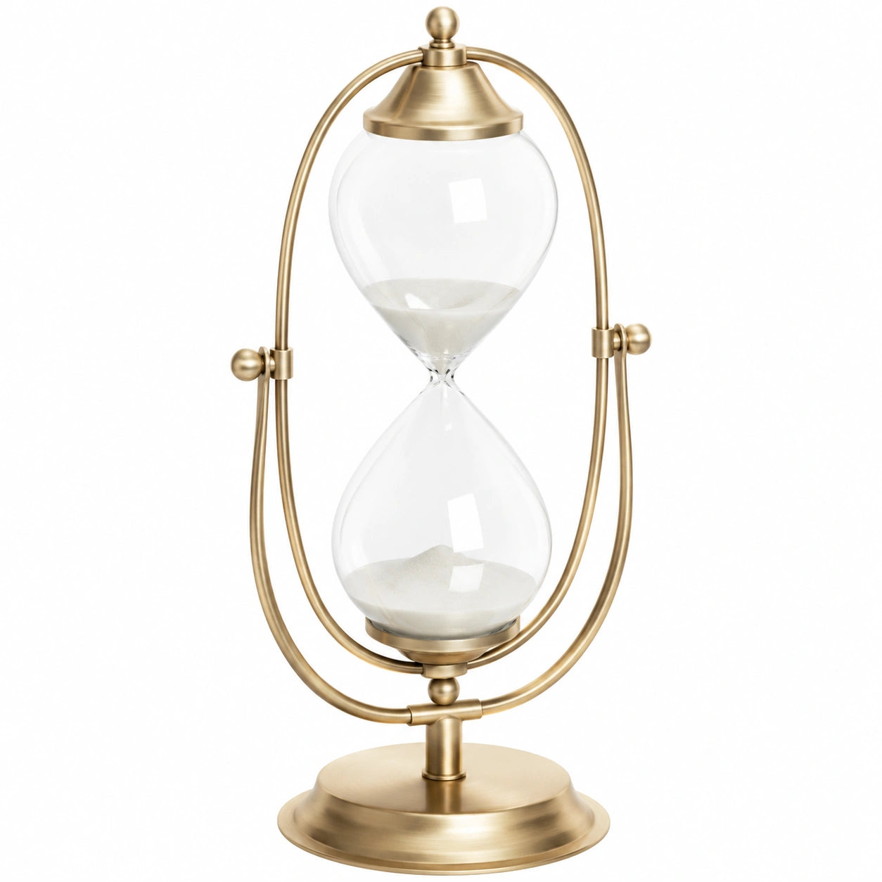 Elegante Sanduhr in Gold mit Drehbarem Rahmen