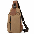 Vielseitiger Sling-Rucksack Braun Beige für den Alltag