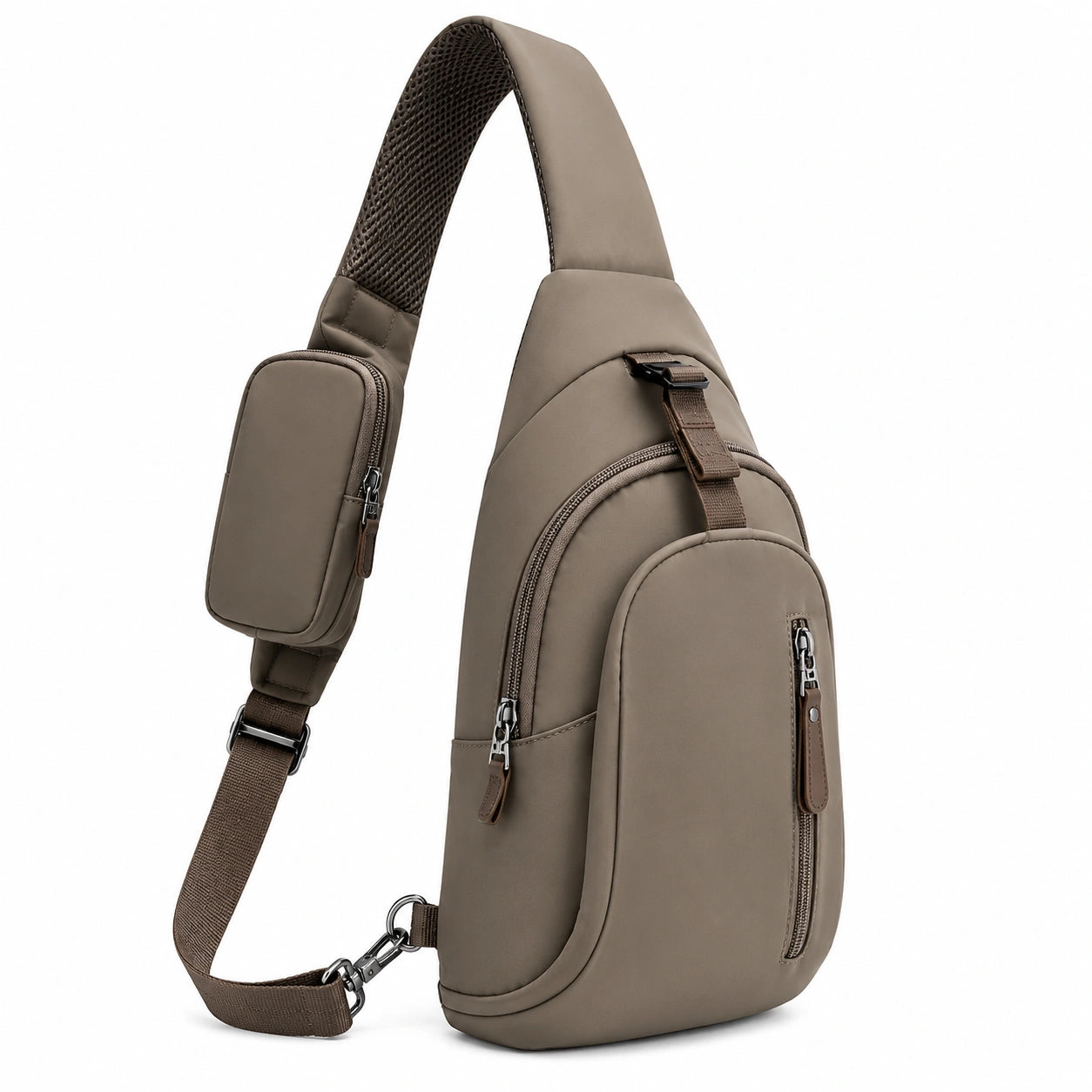 Brusttasche Herren Schultertasche Braun